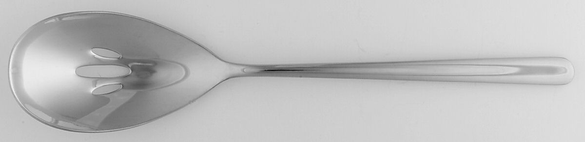 Quantum (Stainless) Pierced Tablespoon (Serving Spoon) by Wedgwood Silver-1