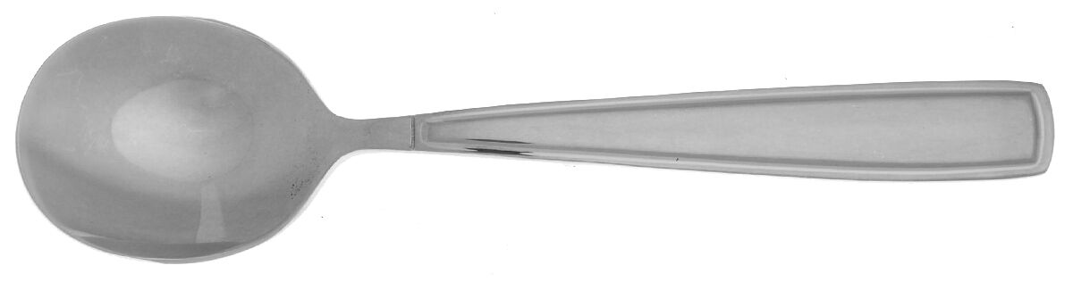 Glenridge (Stainless) Round Bowl Soup Spoon (Cream Soup) HC by Waterford-1