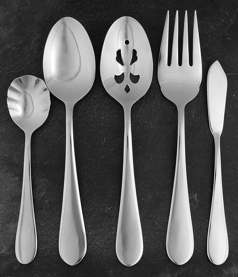 Continental Classic (Stainless, Glossy) 5 Piece Hostess Set by Wallace Silver-1