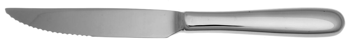Continental Classic (Stainless, Glossy) Steak Knife Individual Hollow, Serrate HC by Wallace Silver-1