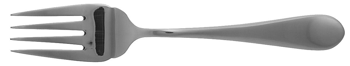 Continental Classic (Stainless, Glossy) Medium Solid Cold Meat Serving Fork by Wallace Silver-1