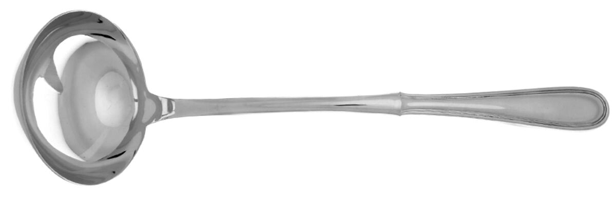 Royal Thread (Stainless) Soup Ladle with Stainless Bowl HC by Wallace Silver-1