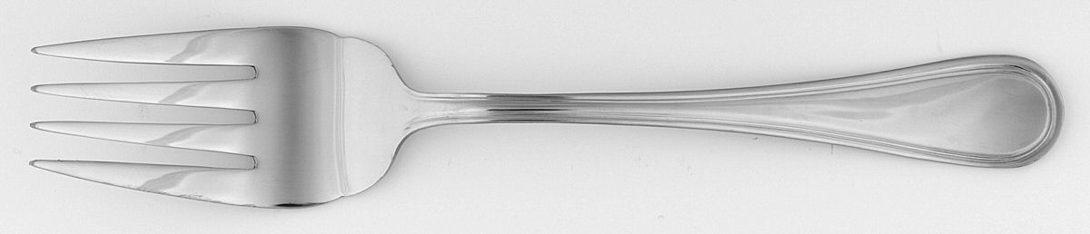 Royal Thread (Stainless) Medium Solid Cold Meat Serving Fork by Wallace Silver-1