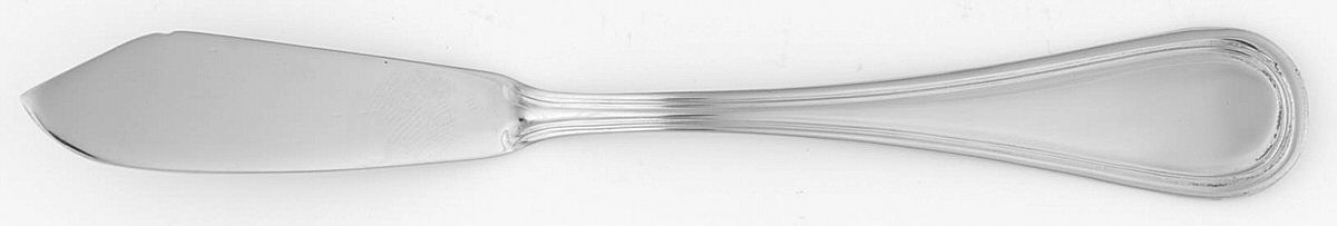 Royal Thread (Stainless) Flat Handle Master Butter Knife by Wallace Silver-1