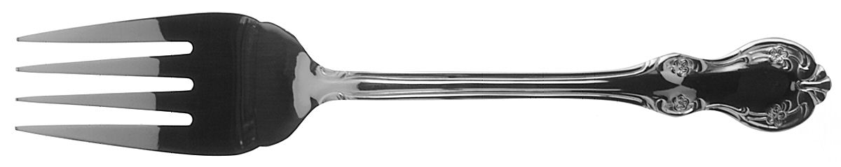 Camden (Stainless) Medium Solid Cold Meat Serving Fork by Wallace Silver-1