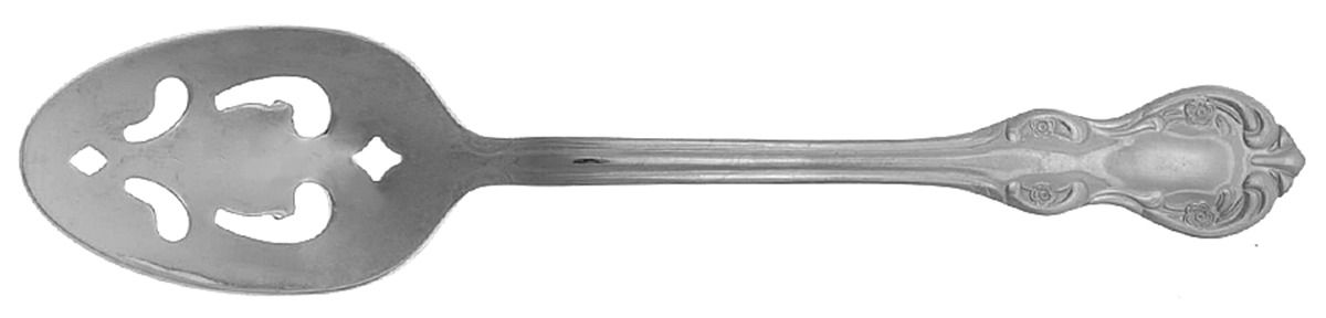Camden (Stainless) Pierced Tablespoon (Serving Spoon) by Wallace Silver-1