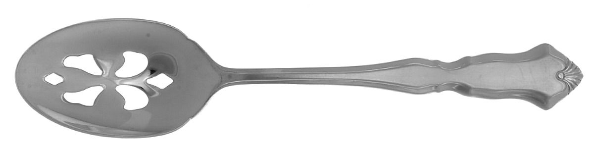 Chadwick (Stainless) Pierced Tablespoon (Serving Spoon) by Wallace Silver-1