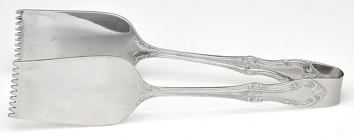 Ashford (Stainless) Solid Pastry Tongs by Wallace Silver-1