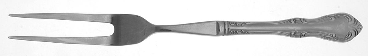 Ashford (Stainless) Large Stainless-Prong Roast Carving Fork by Wallace Silver-1