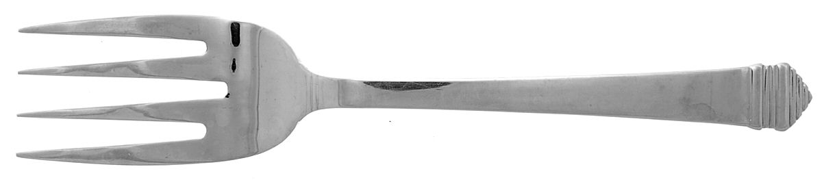 Colonnade (Stainless) Medium Solid Cold Meat Serving Fork by Wallace Silver-1