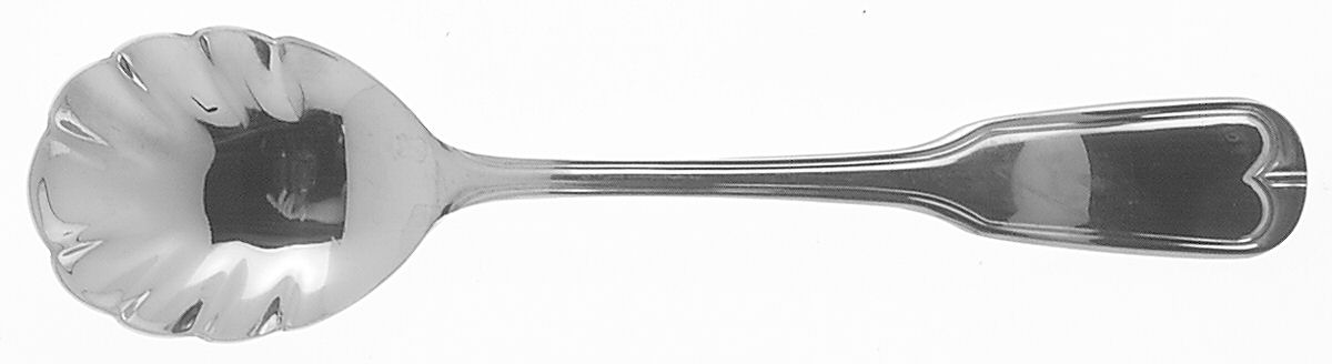 Continental Fiddle (Stainless) Sugar Shell Spoon by Wallace Silver-1