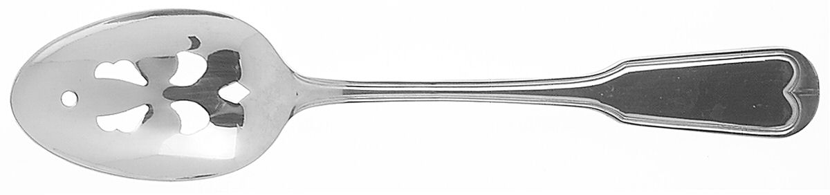 Continental Fiddle (Stainless) Pierced Tablespoon (Serving Spoon) by Wallace Silver-1