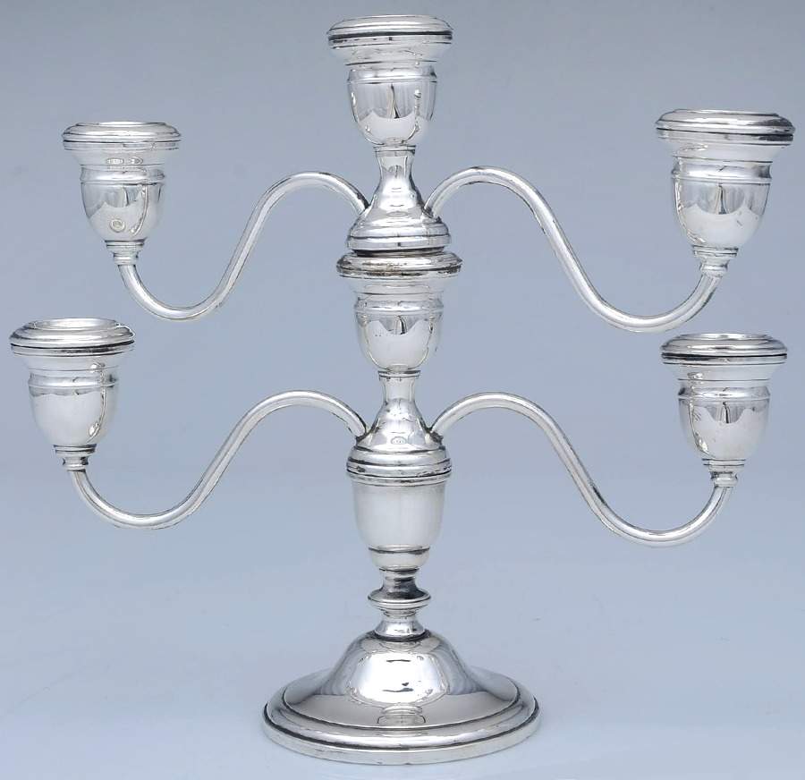 621 (Sterling, Hollowware) Weighted 5 Light Candelabra by Westmorland Silver-1