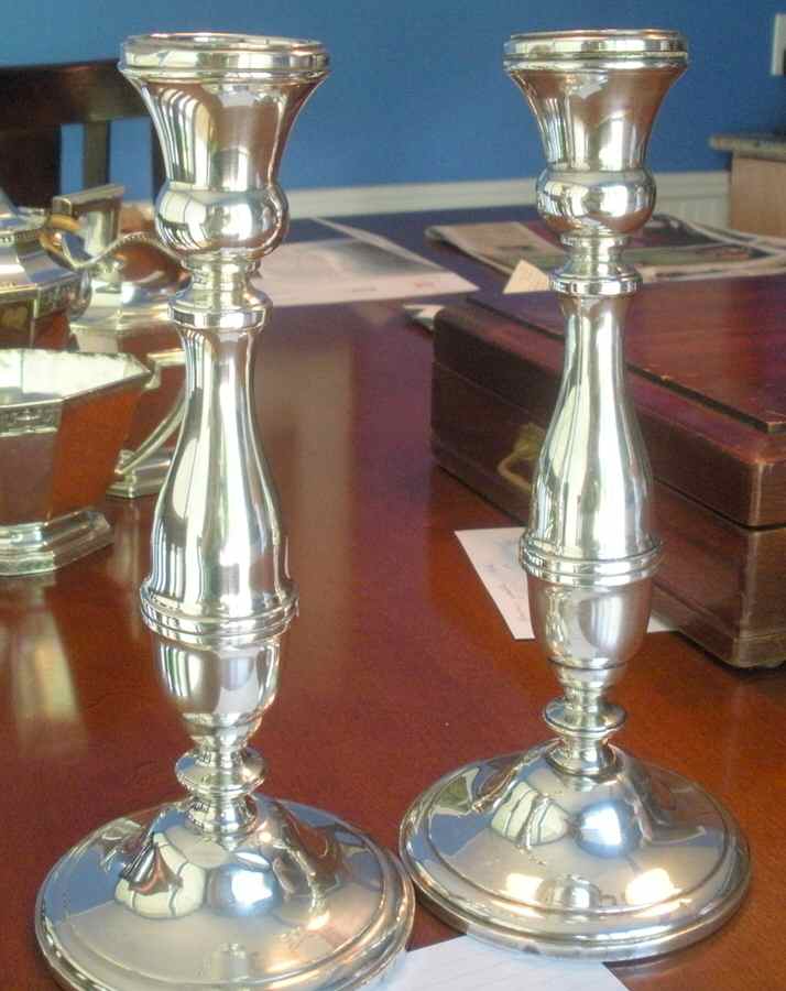 621 (Sterling, Hollowware) Weighted Candlestick by Westmorland Silver-1