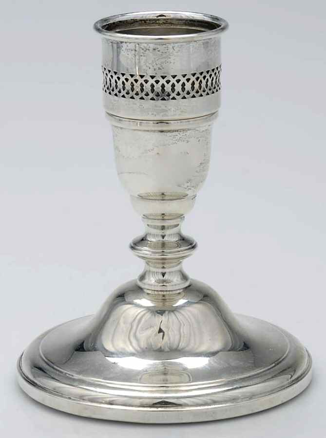 621 (Sterling, Hollowware) Weighted Hurricane Lamp Base by Westmorland Silver-1