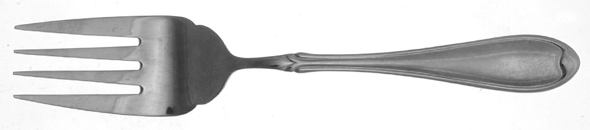 Summerset (Stainless) Large Solid Cold Meat Serving Fork by Wallace Silver-1