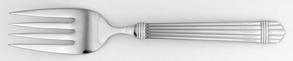Esprit (Stainless) Medium Solid Cold Meat Serving Fork by Wallace Silver-1