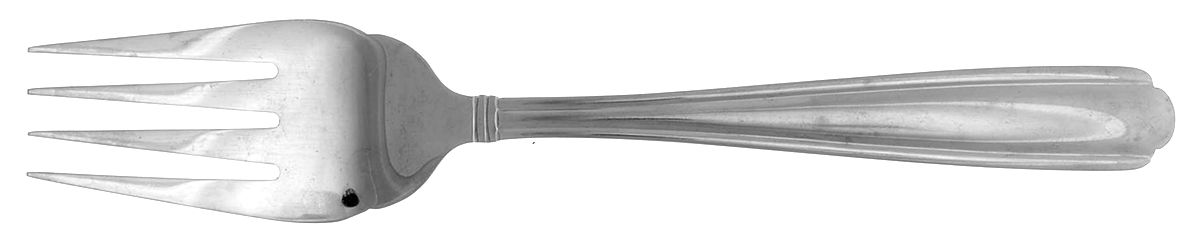 Promenade (Stainless) Medium Solid Cold Meat Serving Fork by Wallace Silver-1