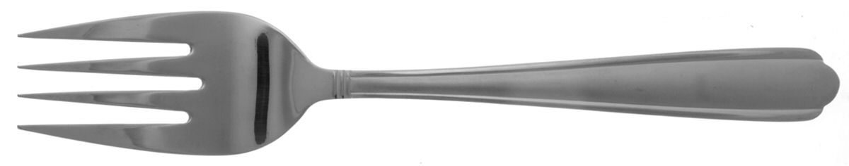 Promenade Frost (Stainless) Medium Solid Cold Meat Serving Fork by Wallace Silver-1