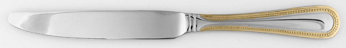 Continental Gold Bead (Stainless, Gold Accent) New French Solid Knife by Wallace Silver-1