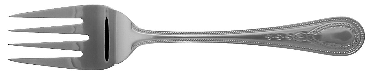 Continental Bateman (Stainless) Medium Solid Cold Meat Serving Fork by Wallace Silver-1