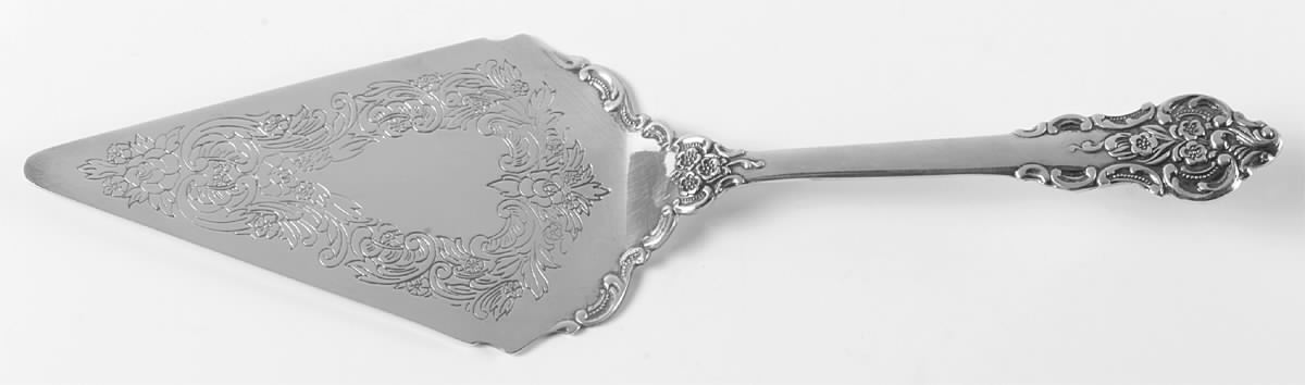 Baroque (Silverplate) Dessert/Pie Server, Solid Piece by Wallace Silver-1