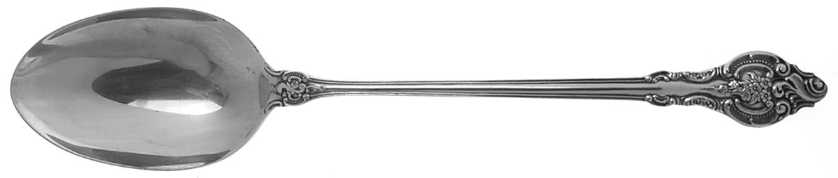 Baroque (Silverplate) Large Solid Dressing Spoon by Wallace Silver-1