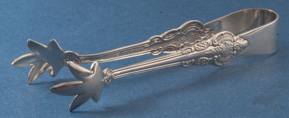 Baroque (Silverplate) Sugar Tongs by Wallace Silver-1