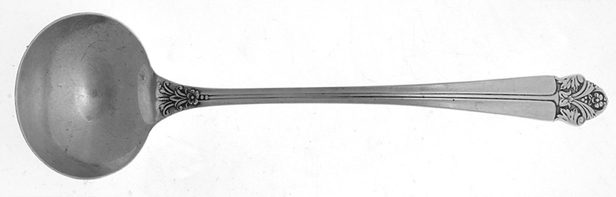 WOX1 (Sterling) Solid Piece Cream Ladle by Wolfenden Silver Co-1