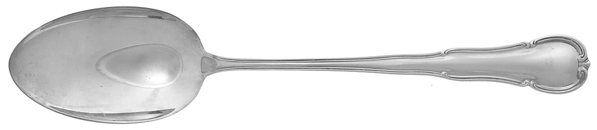 WMF106 (Sterling) Solid Serving Spoon by WMF Flatware-1