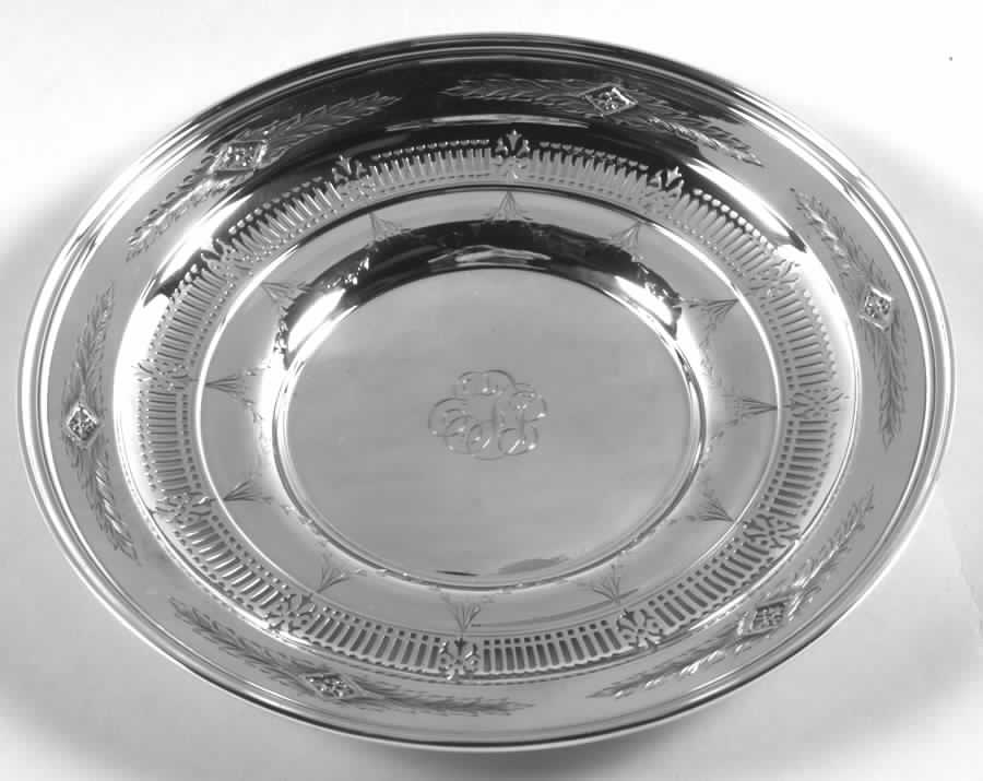8956 (Sterling, Hollowware) Sterling Sandwich Plate by Watson-1