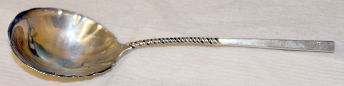 WDS26 (Sterling) Large Solid Berry/Casserole Spoon by Whiting Manf Co-1