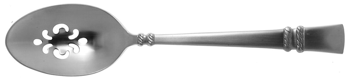 Chadwick (Stainless) Pierced Tablespoon (Serving Spoon) by Wedgwood Silver-1