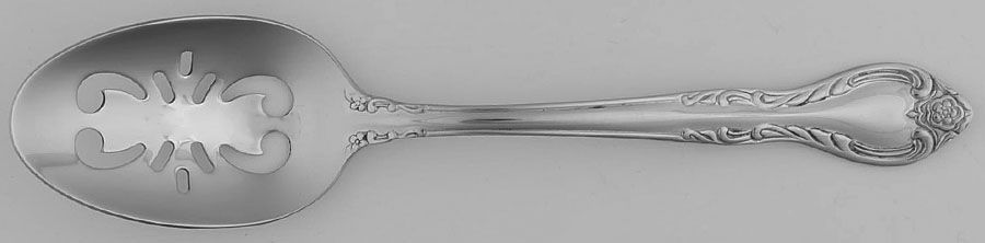 Sophie (Stainless) Pierced Tablespoon (Serving Spoon) by Wallace Silver-1