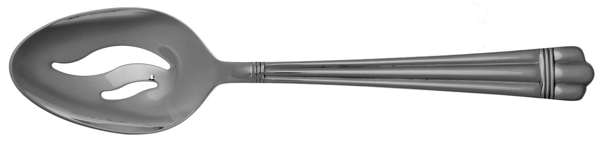 Apollo (Stainless, Ribbed Front & Back) Pierced Tablespoon (Serving Spoon) by Wallace Silver-1