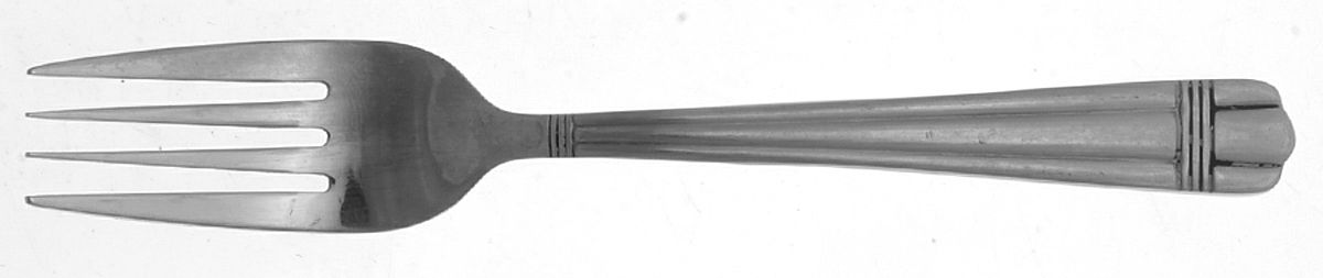 Apollo (Stainless, Ribbed Front & Back) Individual Salad Fork by Wallace Silver-1