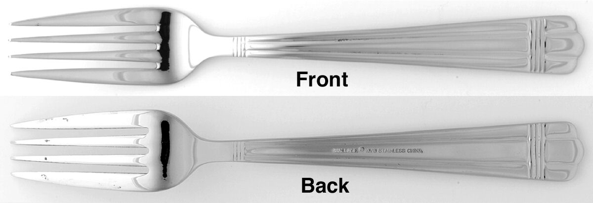 Apollo (Stainless, Ribbed Front & Back) Fork by Wallace Silver-1