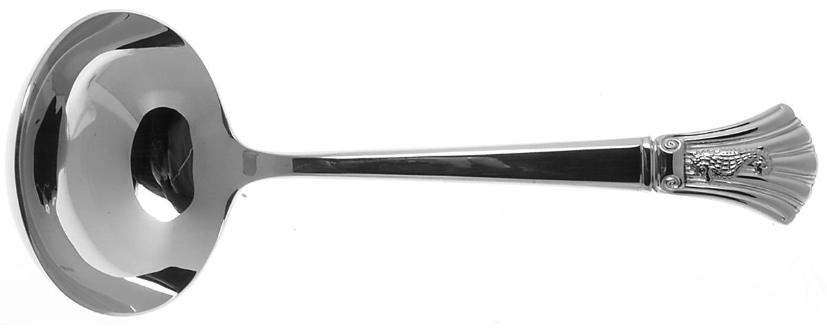 Seahorse (Stainless) Solid Gravy Ladle by Waterford-1