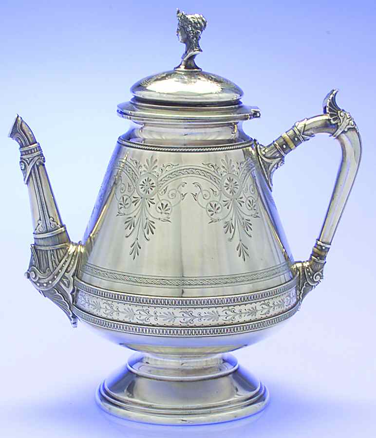 367 (Sterling, Hollowware) Coffee Pot by Whiting Manf Co-1