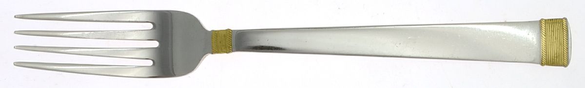 Gold Coin Edge (Stainless) Fork by Wallace Silver-1