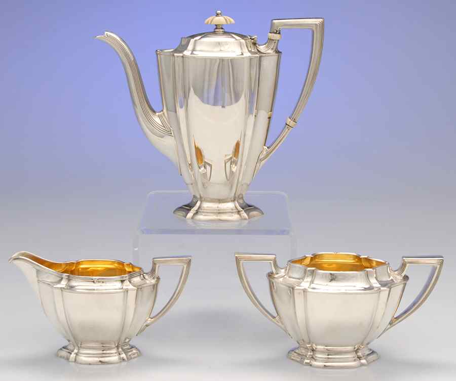 8580 (Sterling, Hollowware) 3 Piece Demi Set by Watson-1