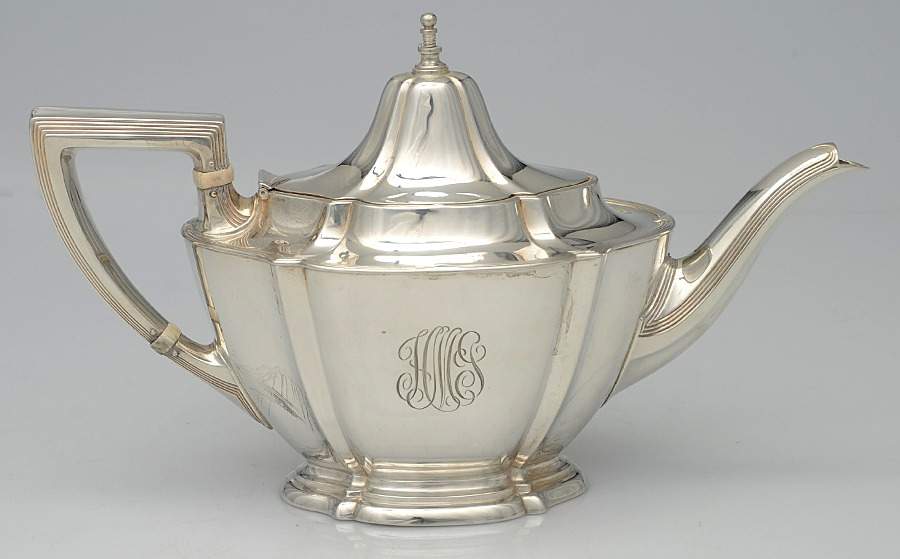 8580 (Sterling, Hollowware) Tea Pot by Watson-1