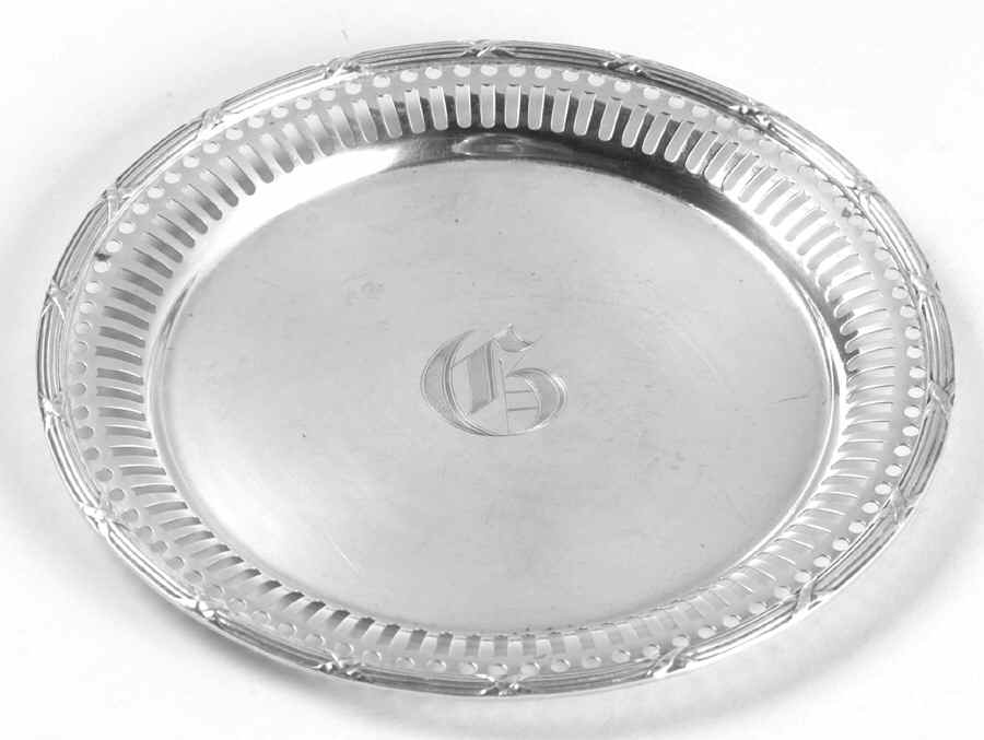 C916 (Sterling, Hollowware) Wine Bottle Coaster by Wallace Silver-1