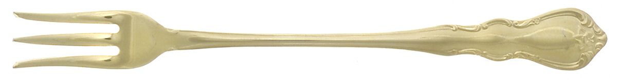 Gold Discretion (Gold Electroplate) Cocktail/Seafood Fork by Wallace Silver-1