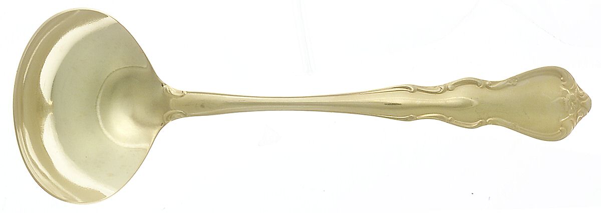 Gold Discretion (Gold Electroplate) Solid Gravy Ladle by Wallace Silver-1