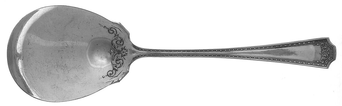 WDI1 (Silverplate, 1912) Solid Smooth Casserole Spoon by WD Smith Silver-1