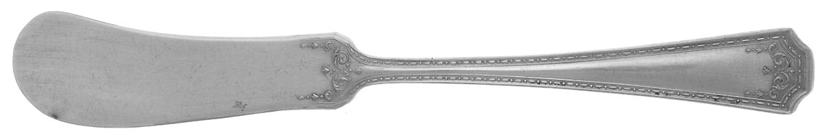 WDI1 (Silverplate, 1912) Flat Handle Butter Spreader by WD Smith Silver-1