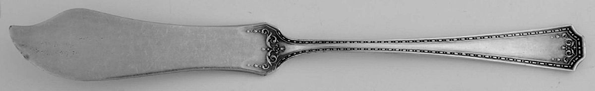 WDI1 (Silverplate, 1912) Flat Handle Master Butter Knife by WD Smith Silver-1