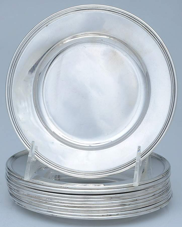 2899 (Sterling, Hollowware) Bread & Butter Plate - Set of 12 by Wallace Silver-1