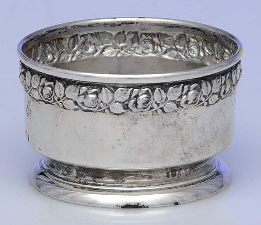 79 (Sterling, Hollowware) Open Salt Individual by Wallace Silver-1